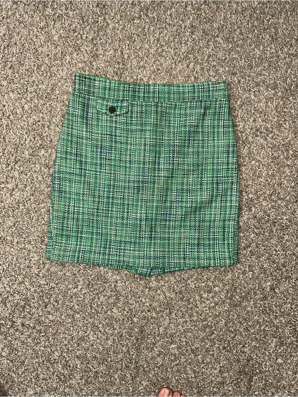 NWOT! J.Crew Tweed Pencil Mini Skirt size 00